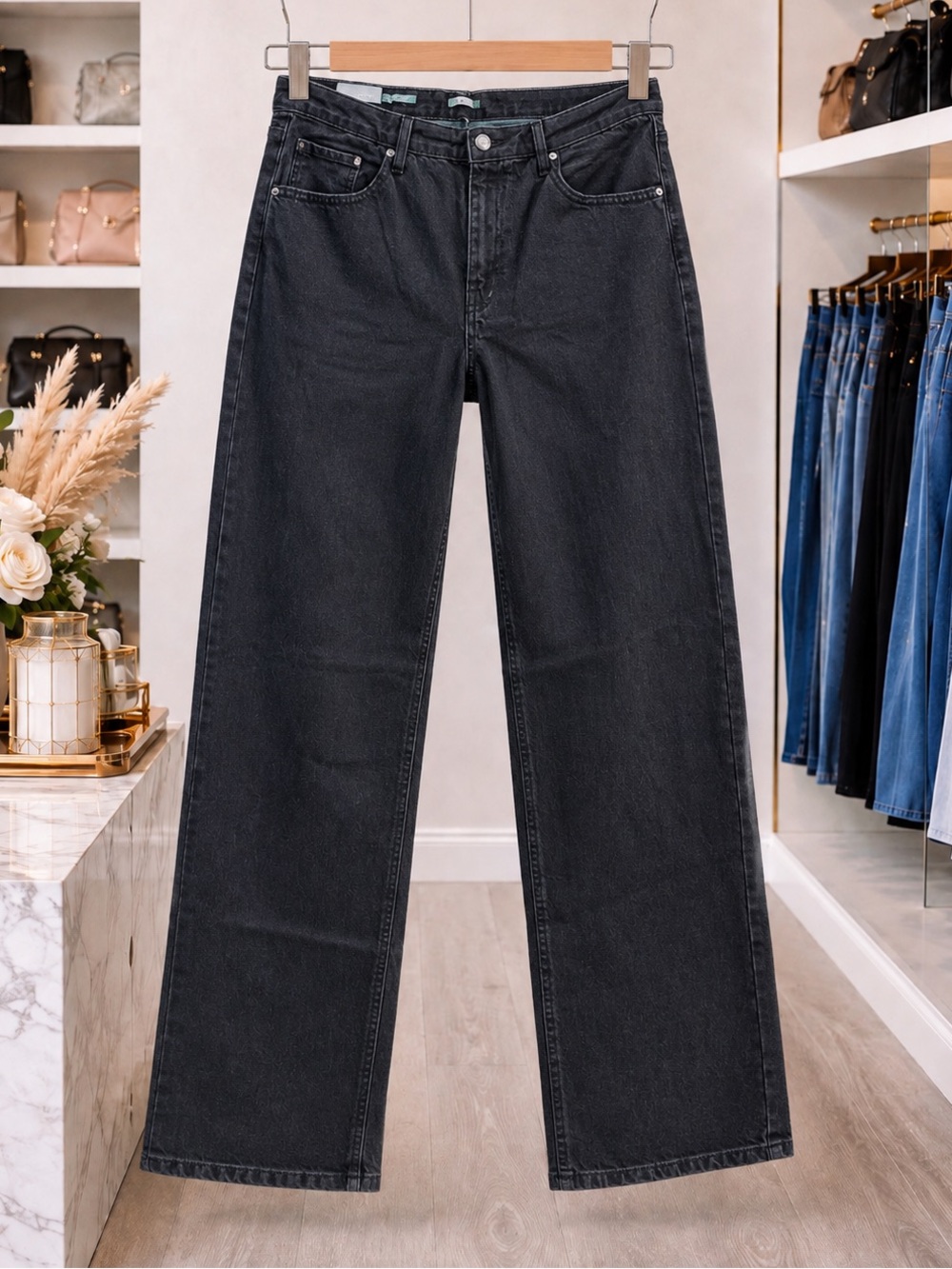 💥3/$50 wild fable Women's Straight Leg Jeans in Black | NWT | Mom Jeans